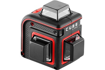 Уровень лазерный 20/70м, 3 луча 360гр, красный, 1/4" //Cube 3-360 Basic Edition** //ADA