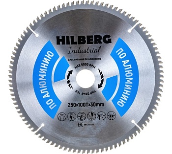 Диск пильный по алюминию 250х30 Z100 // HILBERG