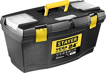 Ящик для инструментов 24", размер 610х300х320 мм, пластик  //STAYER VEGA-24 