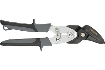Ножницы по металлу 255мм левые усиленные"PIRANHA",сталь-СrMo,двухкомп.рукоятки//GROSS