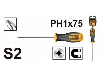 Отвертка PH1 x 75 // INGCO INDUSTRIAL